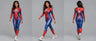 Enterizo Mujer Araña Rojo